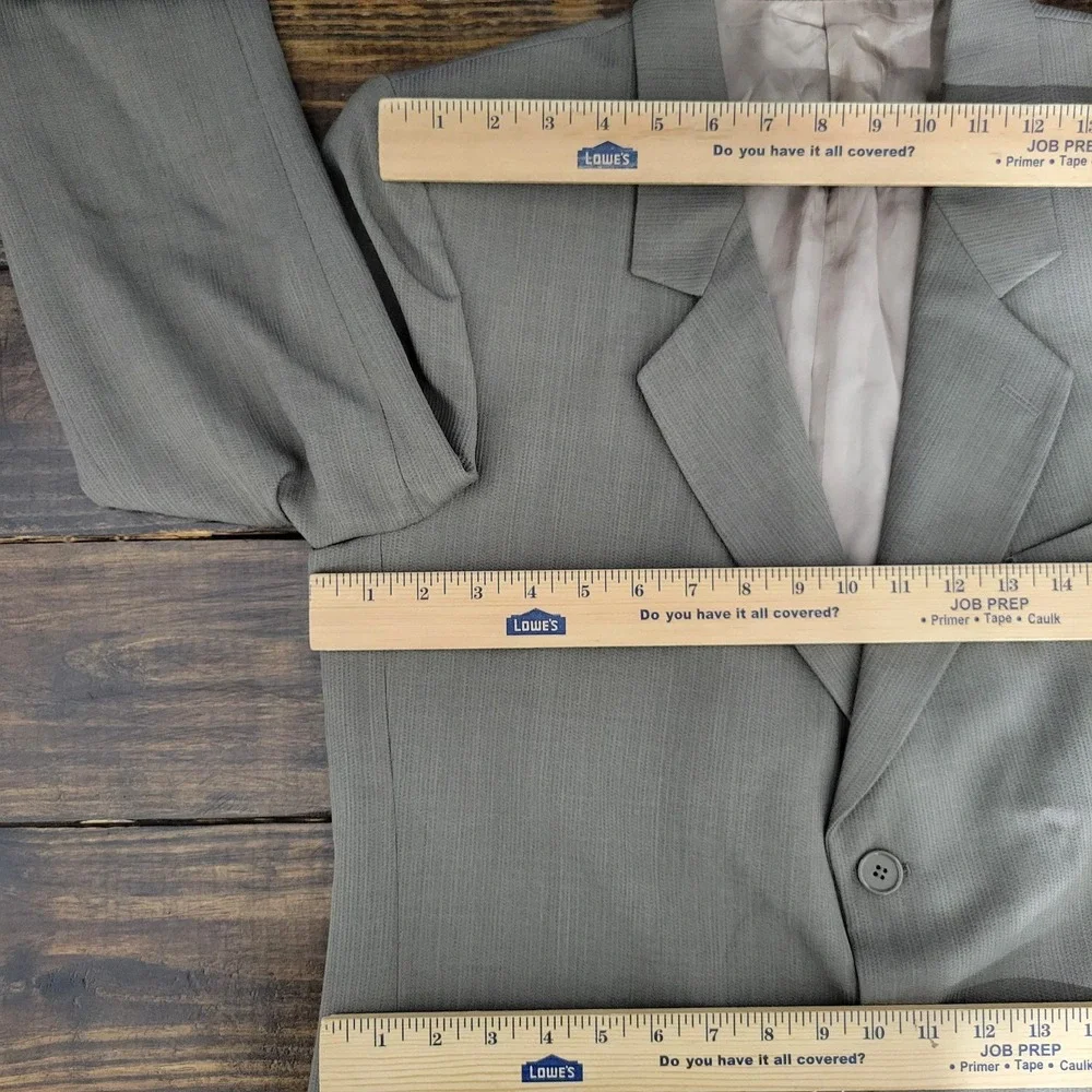 Perry Ellis Men's Sport‎ Coat Blazer Three Button Olive Beige Size about 38R